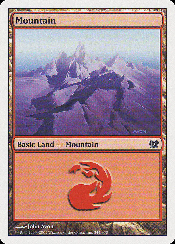Mountain (344) [Ninth Edition] | Game Grid - Logan