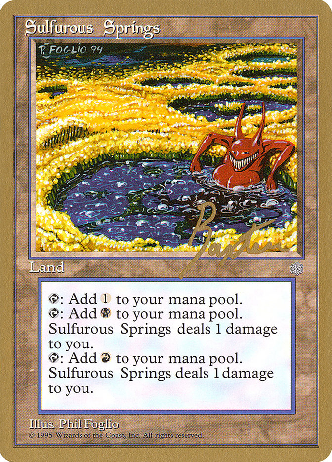 Sulfurous Springs (George Baxter) [Pro Tour Collector Set] | Game Grid - Logan