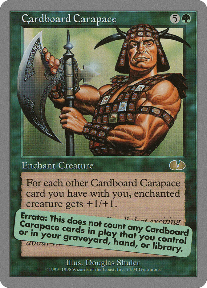 Cardboard Carapace [Unglued] | Game Grid - Logan
