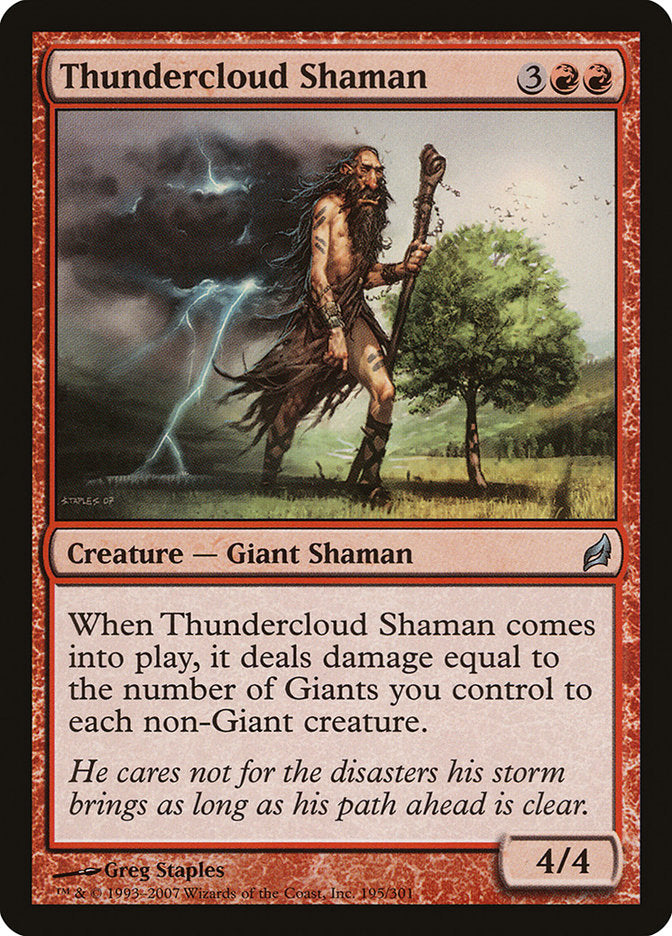 Thundercloud Shaman [Lorwyn] | Game Grid - Logan