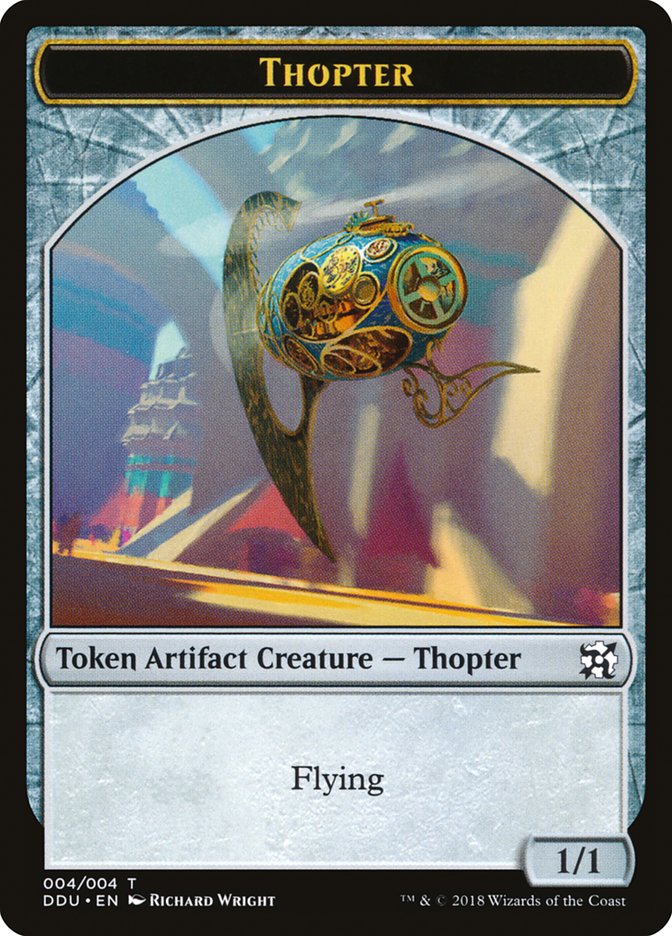 Thopter Token (004/004) [Duel Decks: Elves vs. Inventors Tokens] | Game Grid - Logan