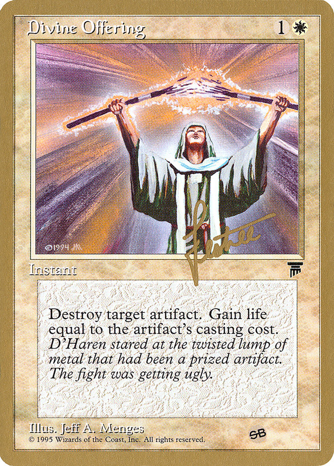 Divine Offering (Bertrand Lestree) (SB) [Pro Tour Collector Set] | Game Grid - Logan