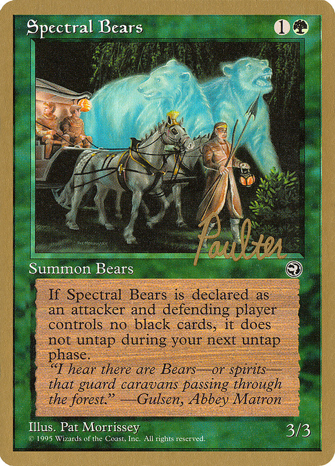 Spectral Bears (Preston Poulter) [Pro Tour Collector Set] | Game Grid - Logan