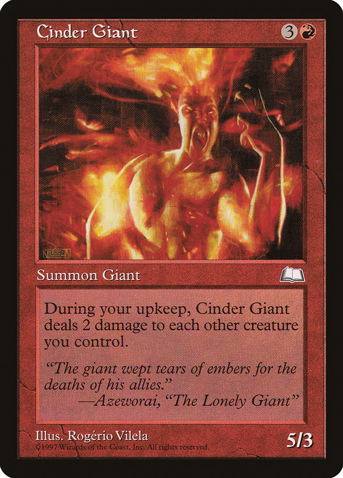 Cinder Giant [Weatherlight] | Game Grid - Logan