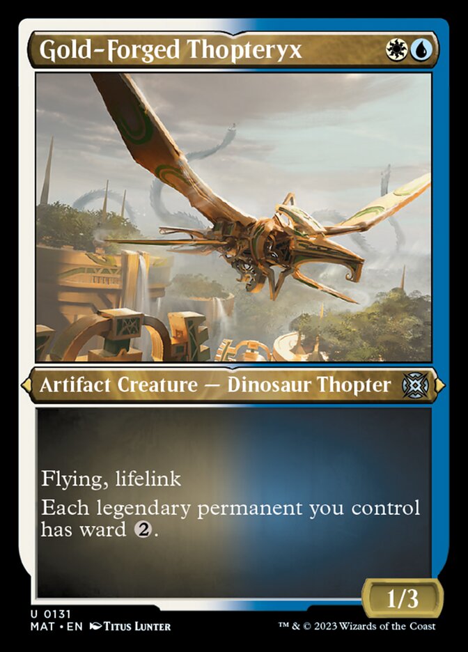 Gold-Forged Thopteryx (Foil Etched) [March of the Machine: The Aftermath] | Game Grid - Logan