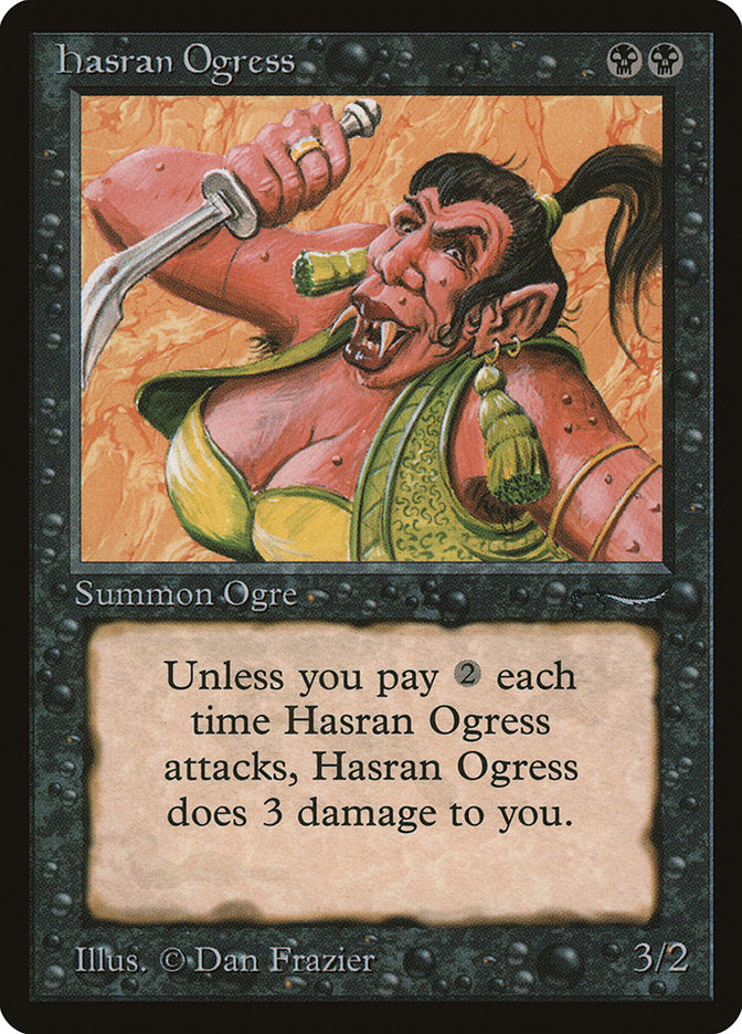 Hasran Ogress (Dark Mana Cost) [Arabian Nights] | Game Grid - Logan