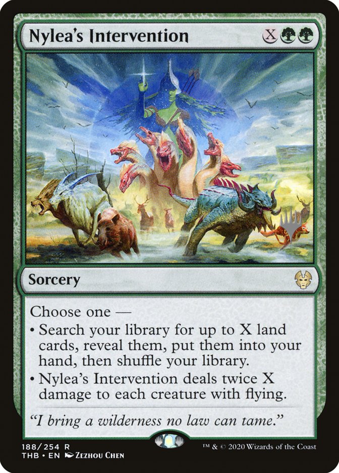 Nylea's Intervention (Promo Pack) [Theros Beyond Death Promos] | Game Grid - Logan