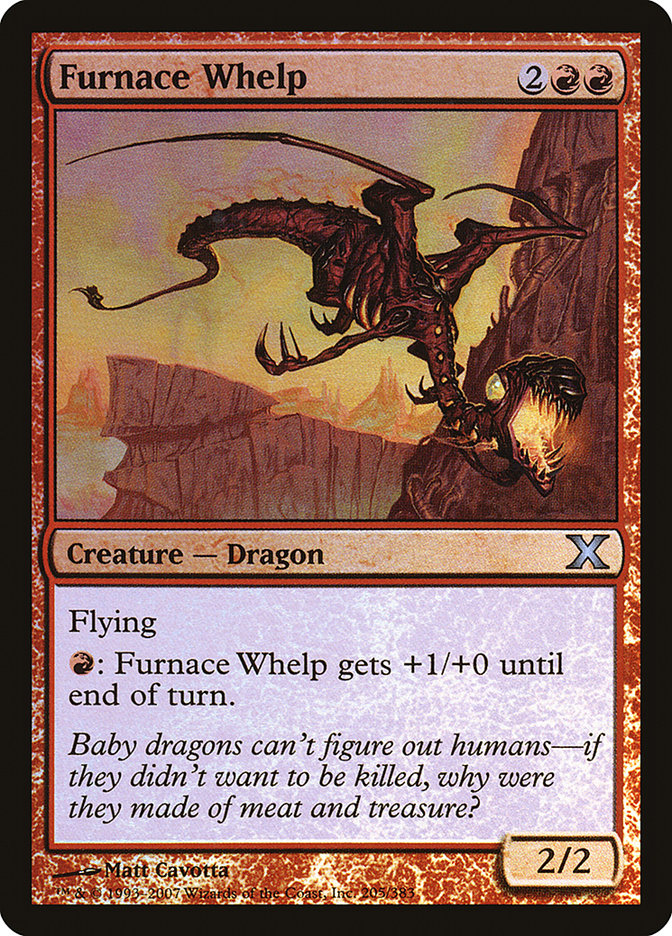 Furnace Whelp (Premium Foil) [Tenth Edition] | Game Grid - Logan