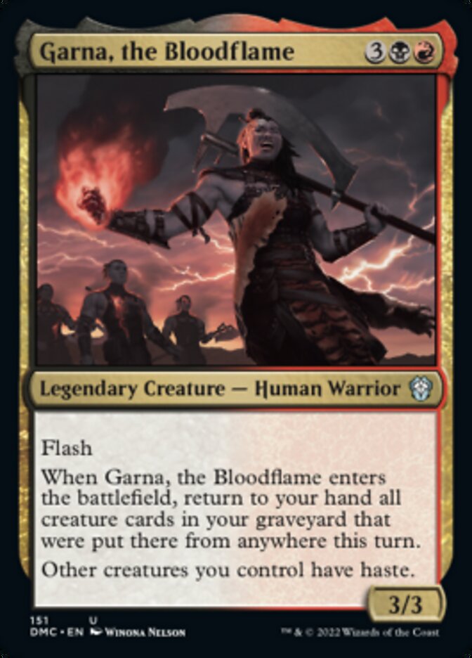 Garna, the Bloodflame [Dominaria United Commander] | Game Grid - Logan