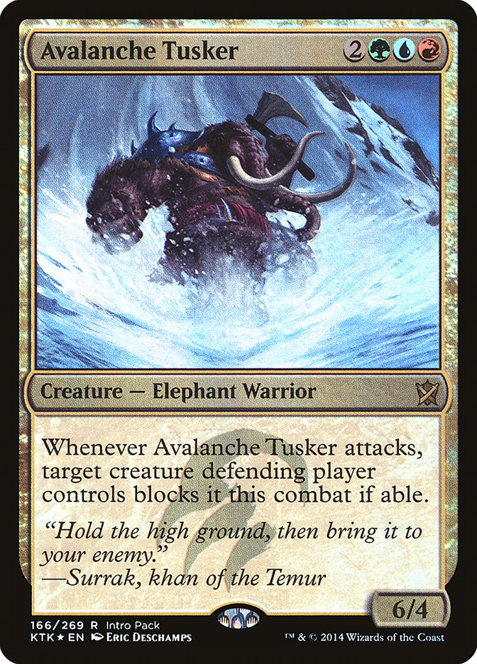 Avalanche Tusker (Intro Pack) [Khans of Tarkir Promos] | Game Grid - Logan