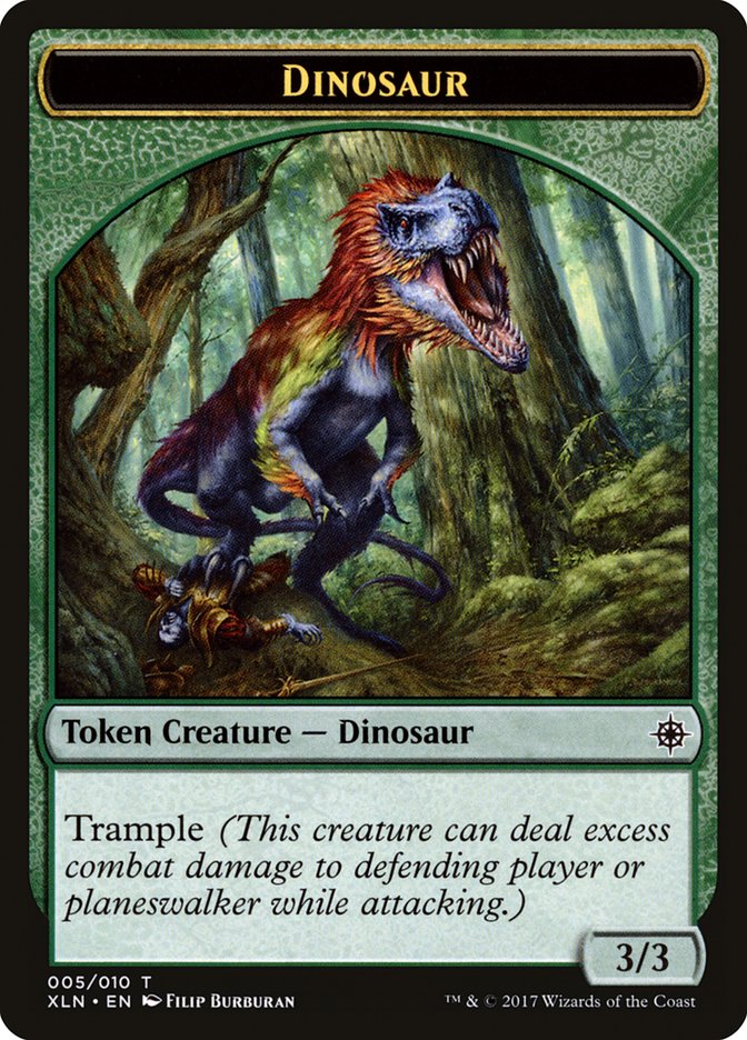 Dinosaur Token [Ixalan Tokens] | Game Grid - Logan