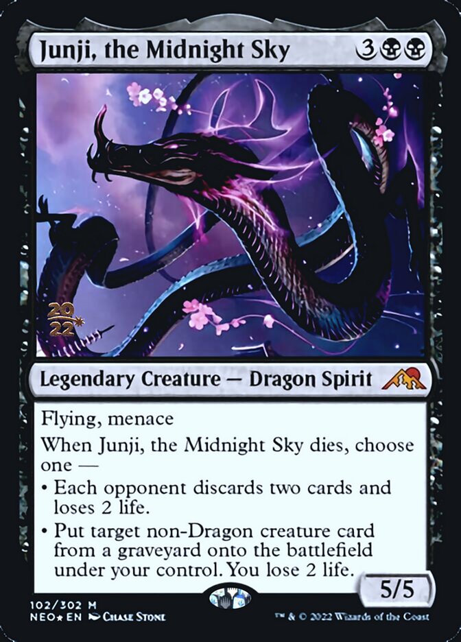 Junji, the Midnight Sky [Kamigawa: Neon Dynasty Prerelease Promos] | Game Grid - Logan