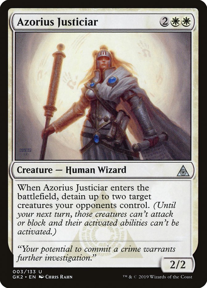 Azorius Justiciar [Ravnica Allegiance Guild Kit] | Game Grid - Logan