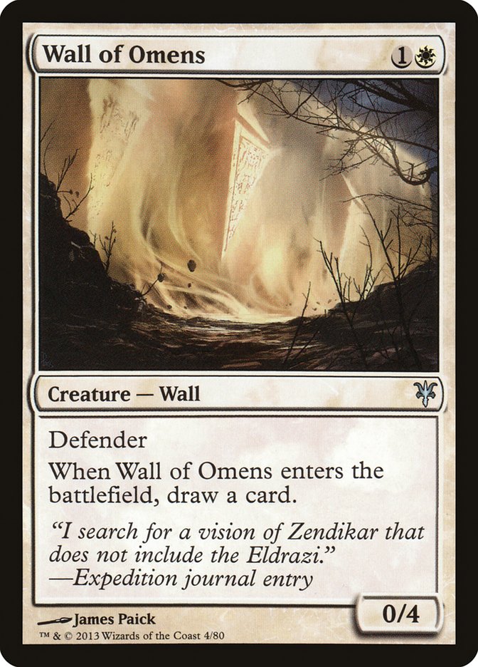 Wall of Omens [Duel Decks: Sorin vs. Tibalt] | Game Grid - Logan