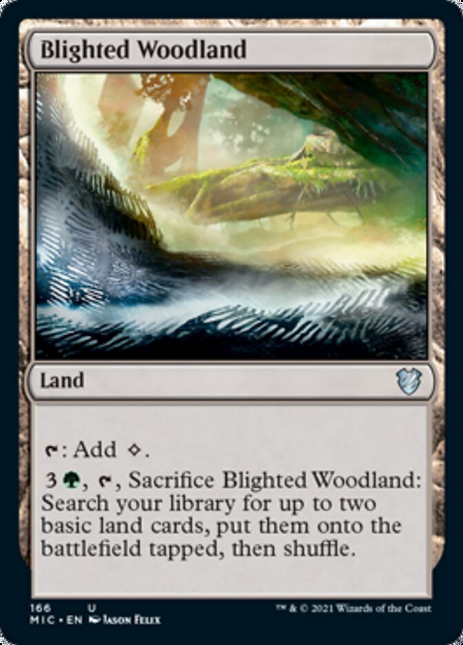 Blighted Woodland [Innistrad: Midnight Hunt Commander] | Game Grid - Logan