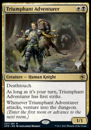 Triumphant Adventurer (Promo Pack) [Dungeons & Dragons: Adventures in the Forgotten Realms Promos] | Game Grid - Logan