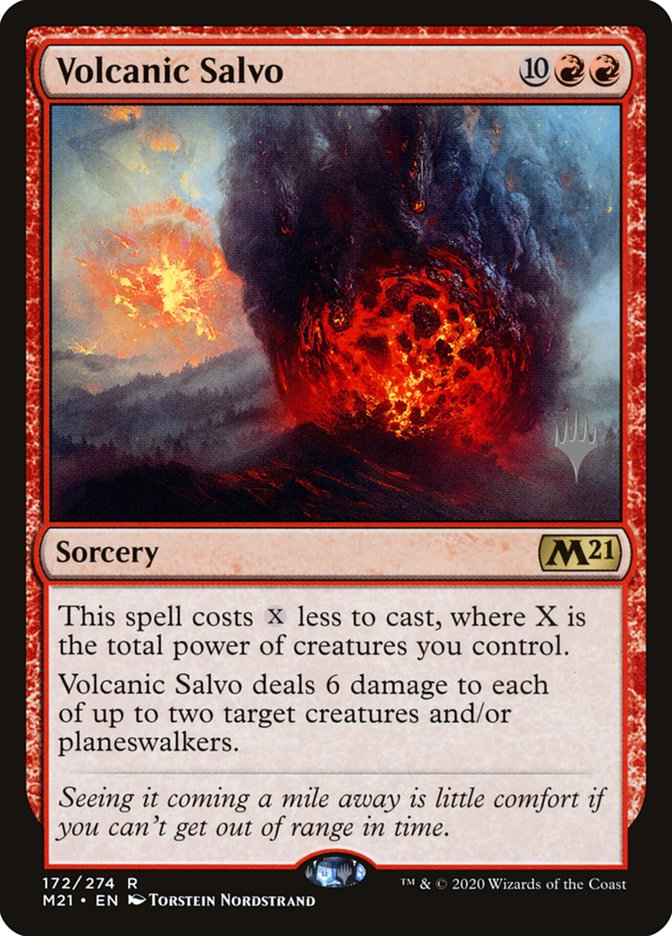 Volcanic Salvo (Promo Pack) [Core Set 2021 Promos] | Game Grid - Logan