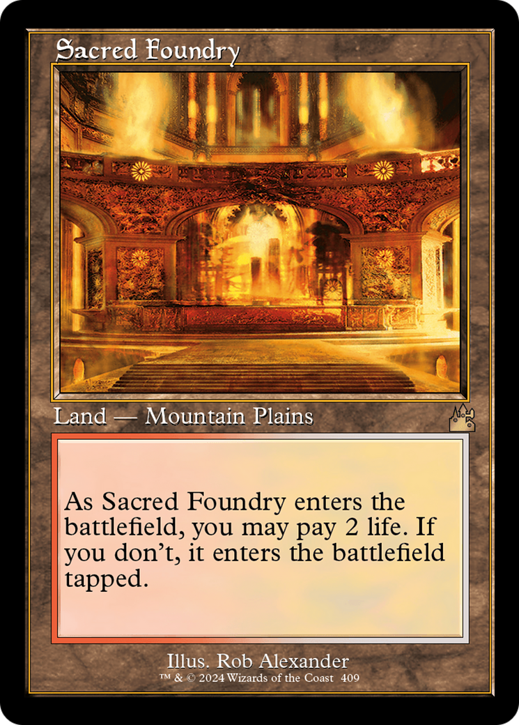 Sacred Foundry (Retro) [Ravnica Remastered] | Game Grid - Logan