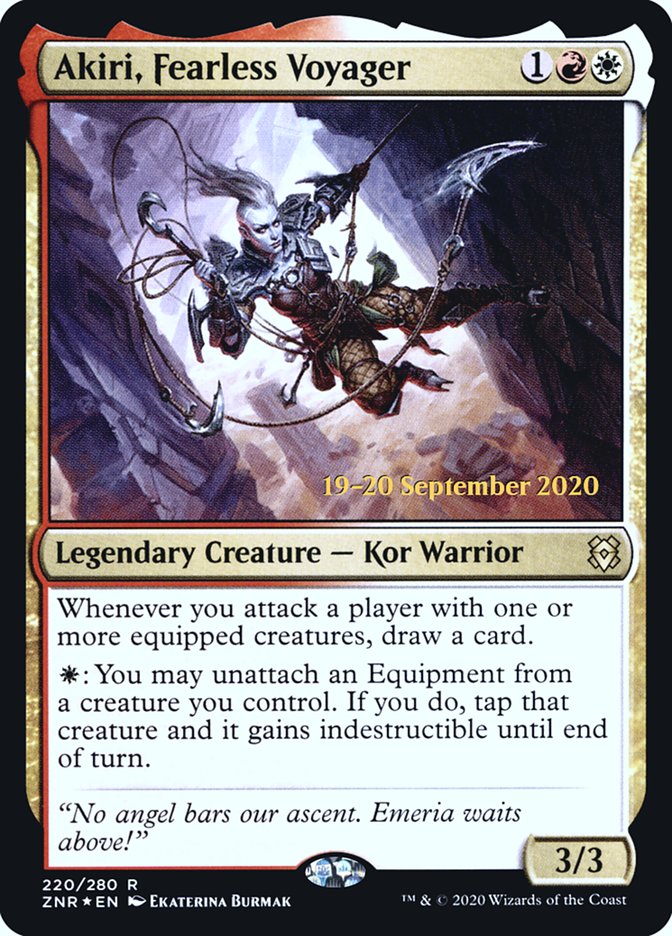 Akiri, Fearless Voyager [Zendikar Rising Prerelease Promos] | Game Grid - Logan