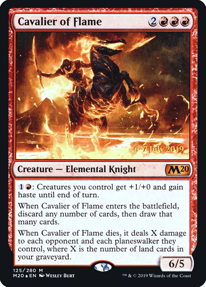 Cavalier of Flame [Core Set 2020 Prerelease Promos] | Game Grid - Logan