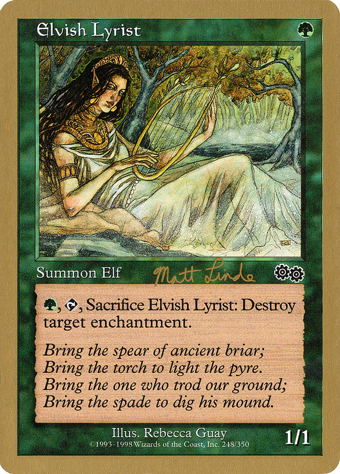 Elvish Lyrist (Matt Linde) [World Championship Decks 1999] | Game Grid - Logan