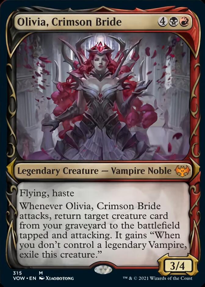 Olivia, Crimson Bride (Showcase Fang Frame) [Innistrad: Crimson Vow] | Game Grid - Logan