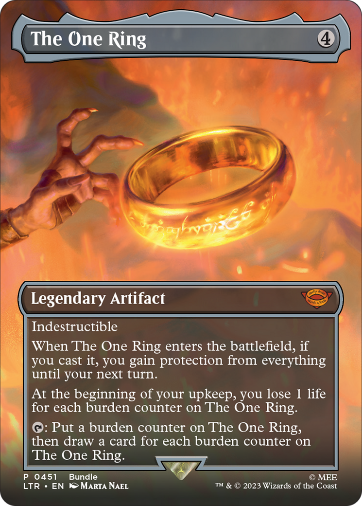 The One Ring (Borderless Alternate Art) [The Lord of the Rings: Tales of Middle-Earth] | Game Grid - Logan