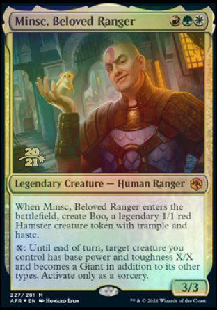 Minsc, Beloved Ranger [Dungeons & Dragons: Adventures in the Forgotten Realms Prerelease Promos] | Game Grid - Logan