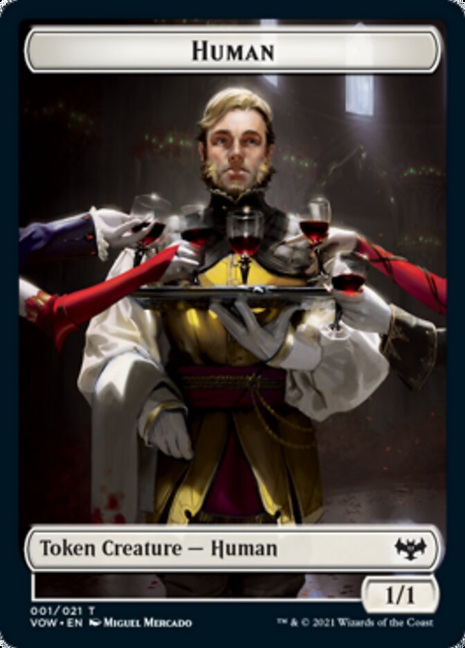 Human (001) // Spirit Cleric Double-Sided Token [Innistrad: Crimson Vow Tokens] | Game Grid - Logan