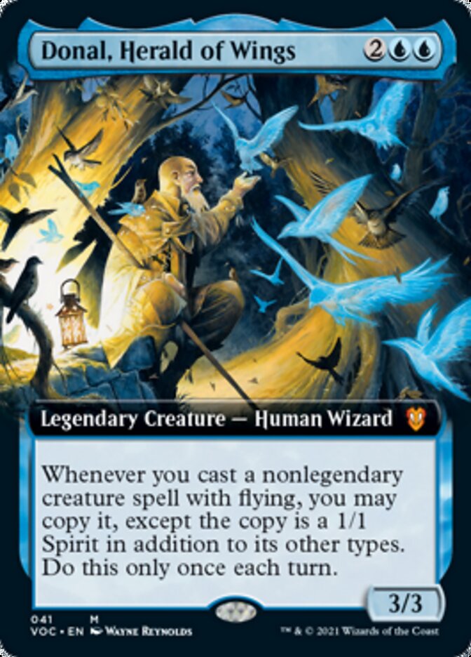 Donal, Herald of Wings (Extended Art) [Innistrad: Crimson Vow Commander] | Game Grid - Logan