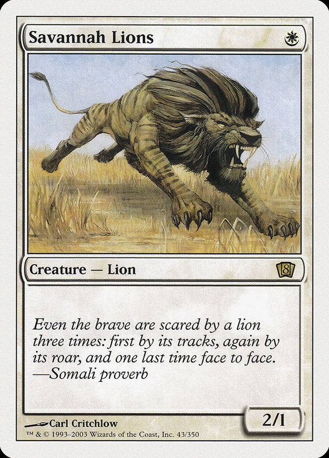 Savannah Lions [Eighth Edition] | Game Grid - Logan
