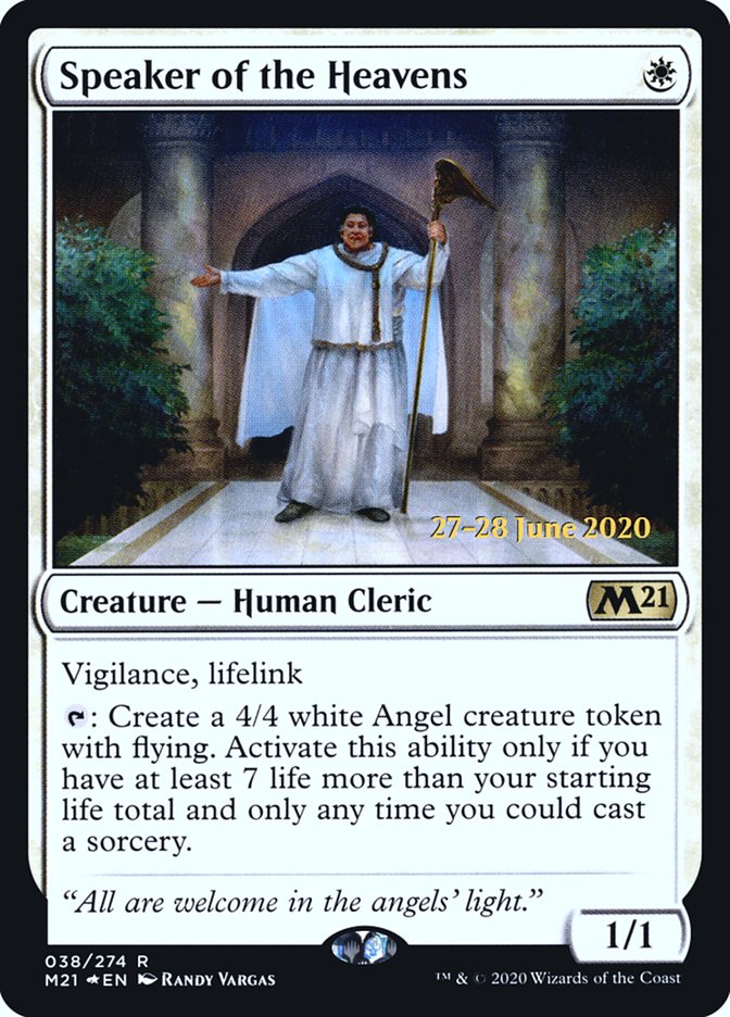 Speaker of the Heavens [Core Set 2021 Prerelease Promos] | Game Grid - Logan