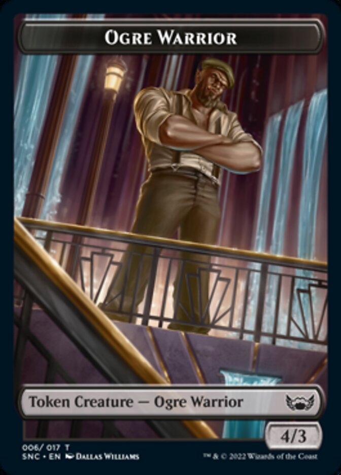 Treasure (014) // Ogre Warrior Double-Sided Token [Streets of New Capenna Tokens] | Game Grid - Logan