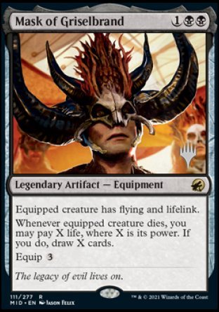 Mask of Griselbrand (Promo Pack) [Innistrad: Midnight Hunt Promos] | Game Grid - Logan