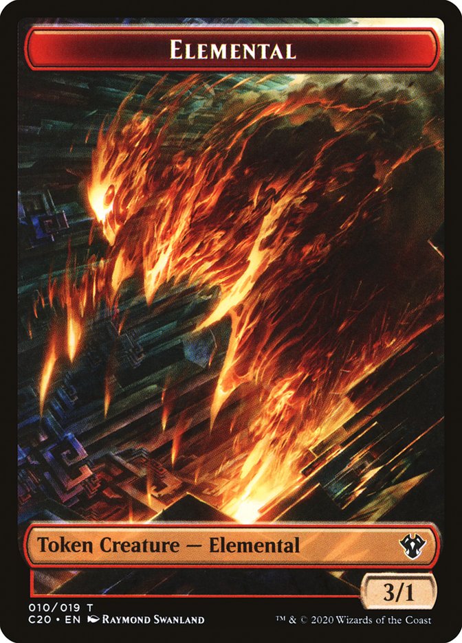 Angel // Elemental (010) Double-Sided Token [Commander 2020 Tokens] | Game Grid - Logan