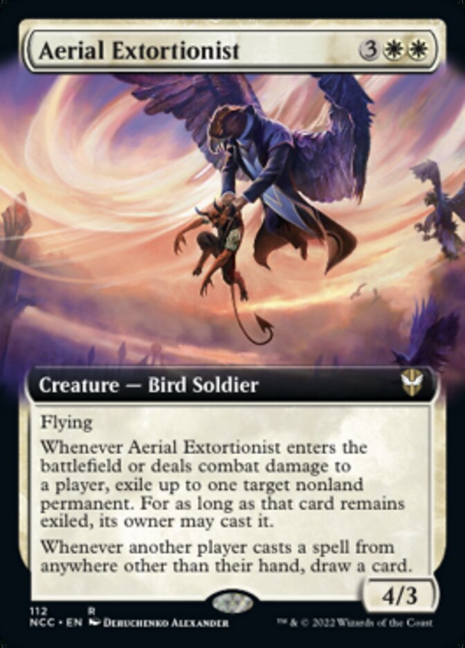Aerial Extortionist (Extended Art) [Streets of New Capenna Commander] | Game Grid - Logan