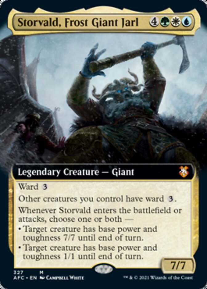 Storvald, Frost Giant Jarl (Extended Art) [Dungeons & Dragons: Adventures in the Forgotten Realms Commander] | Game Grid - Logan