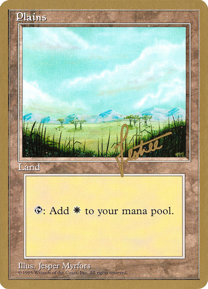 Plains (bl365) (Bertrand Lestree) [Pro Tour Collector Set] | Game Grid - Logan