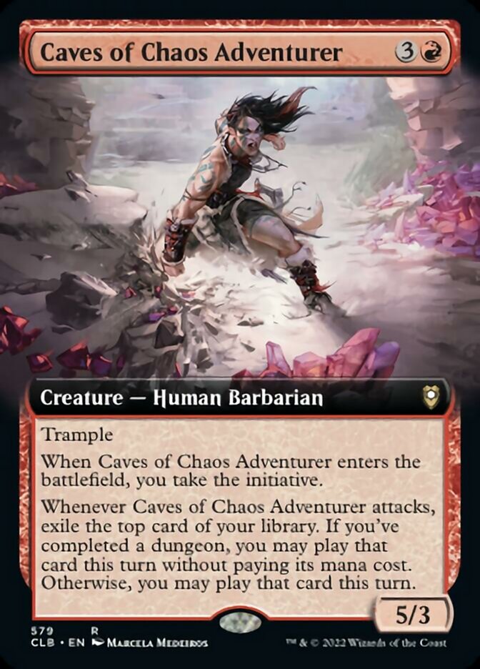 Caves of Chaos Adventurer (Extended Art) [Commander Legends: Battle for Baldur's Gate] | Game Grid - Logan