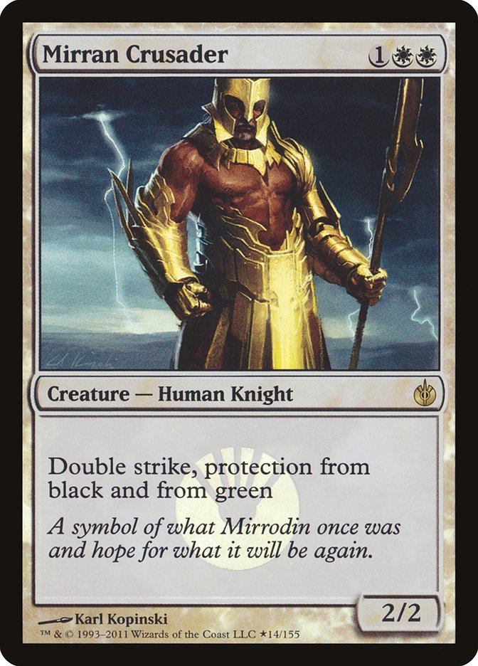 Mirran Crusader (Buy-A-Box) [Mirrodin Besieged Promos] | Game Grid - Logan