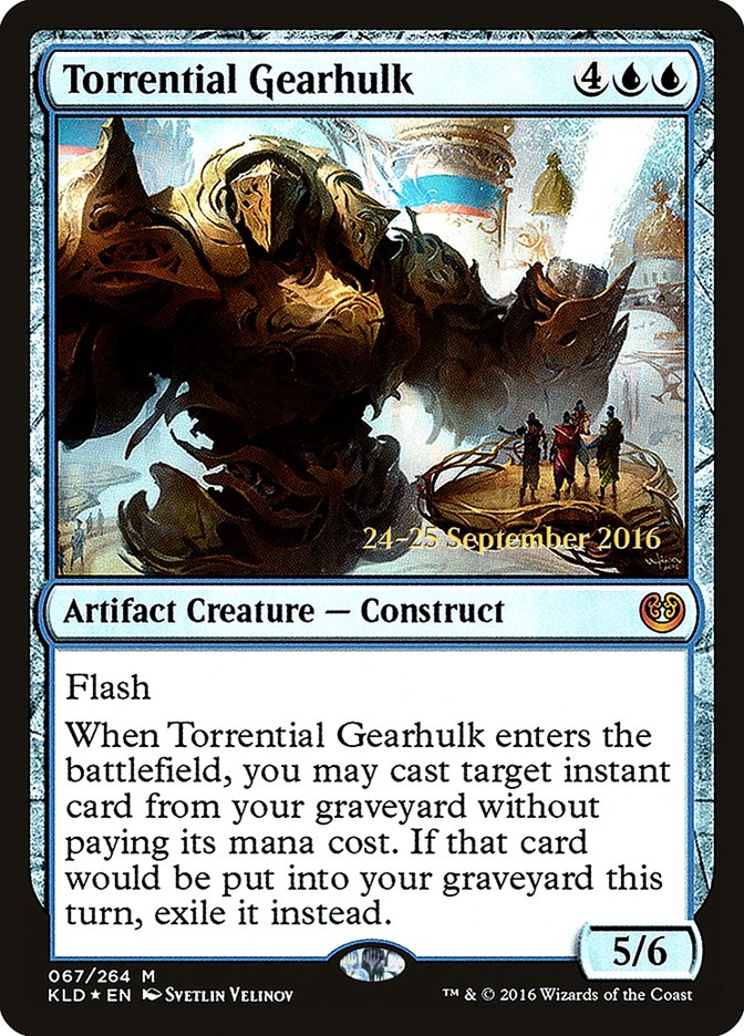 Torrential Gearhulk [Kaladesh Prerelease Promos] | Game Grid - Logan