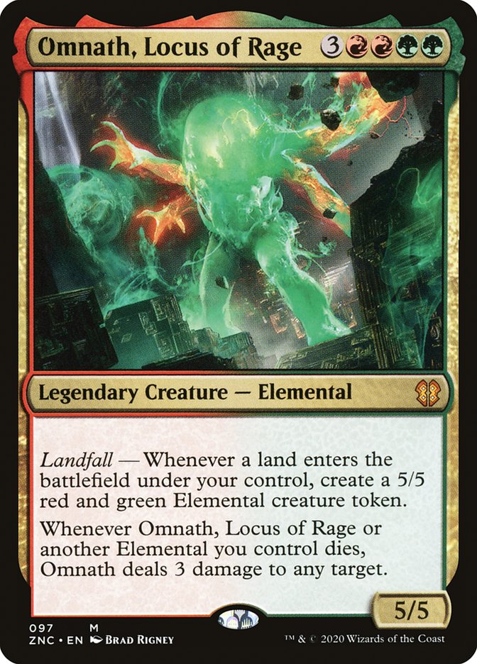 Omnath, Locus of Rage [Zendikar Rising Commander] | Game Grid - Logan