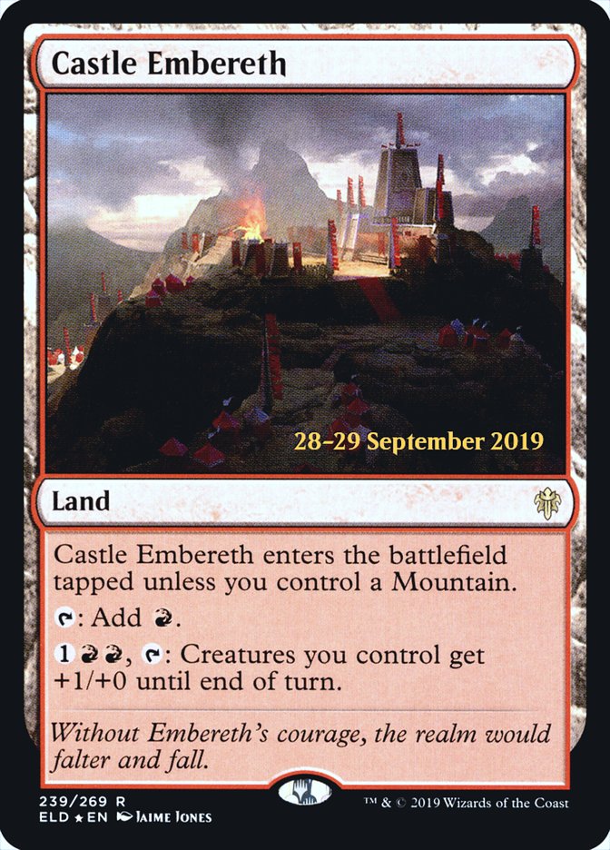 Castle Embereth [Throne of Eldraine Prerelease Promos] | Game Grid - Logan