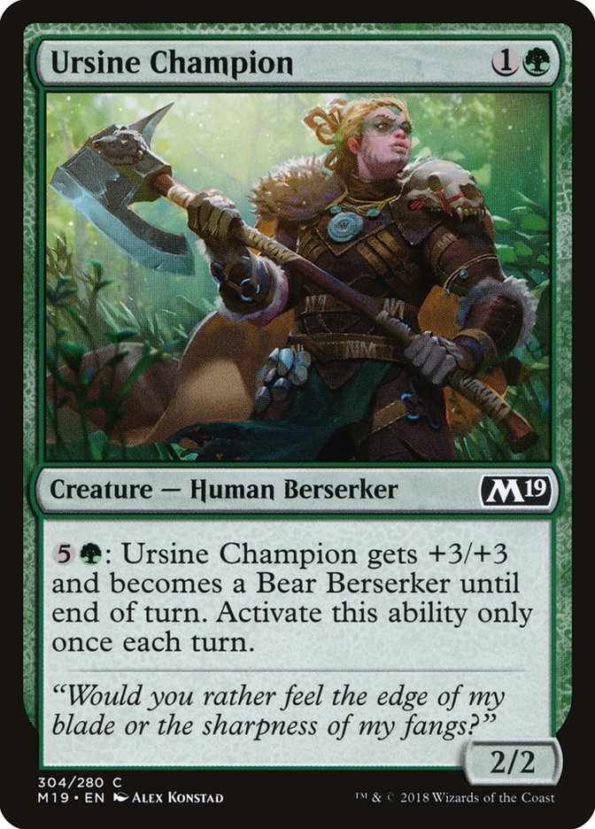 Ursine Champion [Core Set 2019] | Game Grid - Logan
