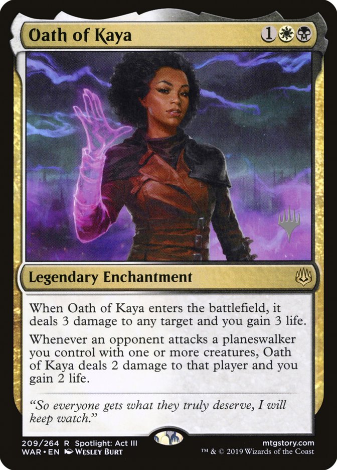 Oath of Kaya (Promo Pack) [War of the Spark Promos] | Game Grid - Logan
