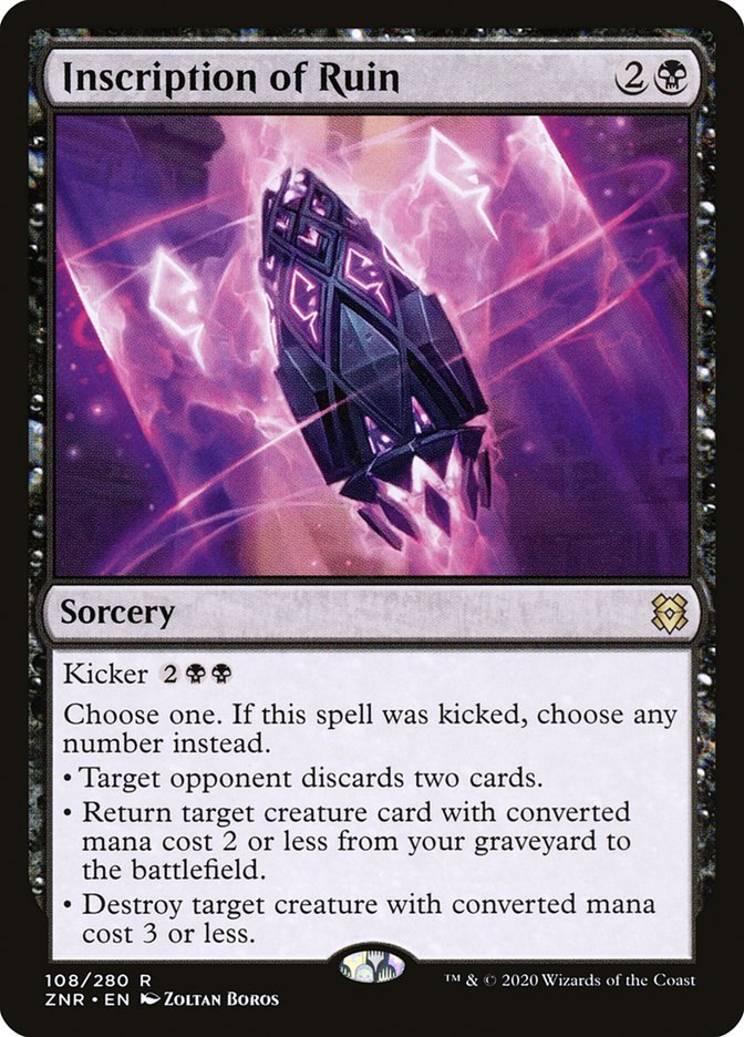 Inscription of Ruin [Zendikar Rising] | Game Grid - Logan