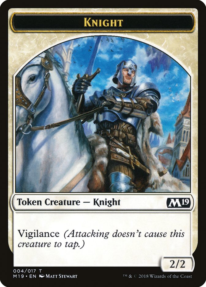 Knight Token [Core Set 2019 Tokens] | Game Grid - Logan
