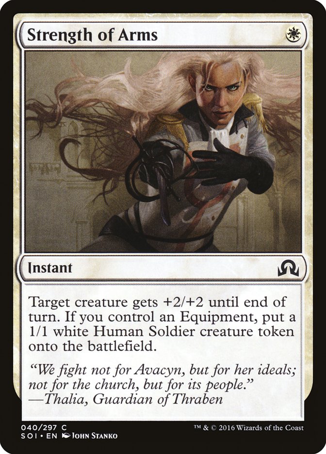 Strength of Arms [Shadows over Innistrad] | Game Grid - Logan
