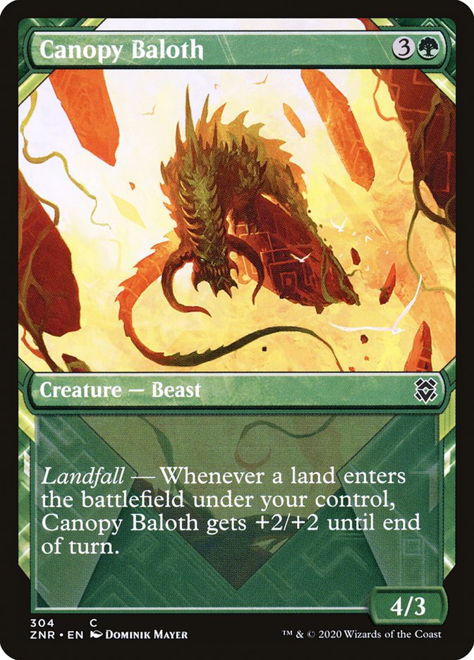 Canopy Baloth (Showcase) [Zendikar Rising] | Game Grid - Logan