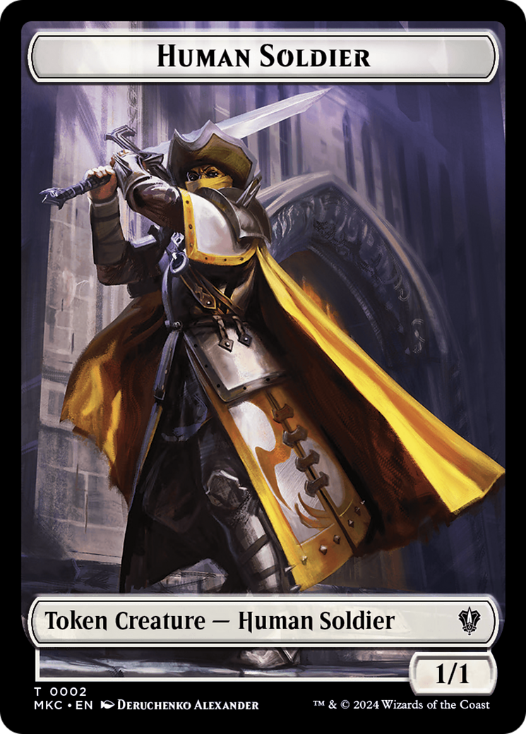 City's Blessing // Human Soldier Double-Sided Token [Murders at Karlov Manor Commander Tokens] | Game Grid - Logan